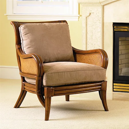 Valencia Exposed Wood Accent Chair